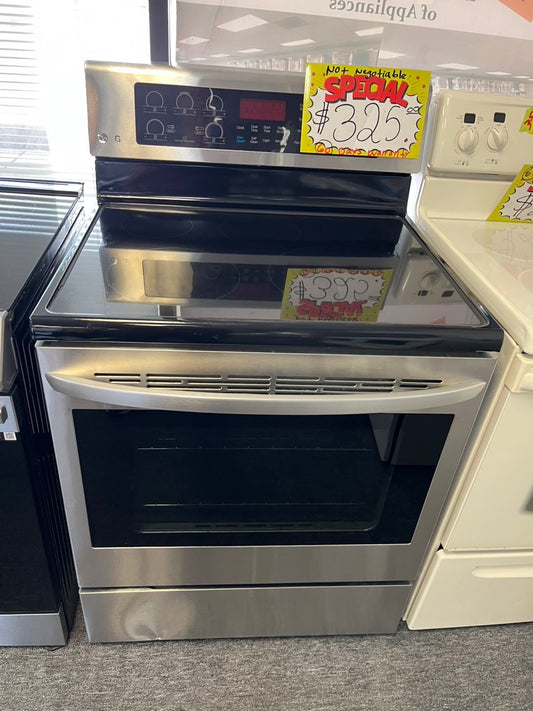 🔥Flash sale⚡️Lg electric range stainless 220v 5 burner warm zone convection bake roast broil steam clean Refurbished 30" #ELR09LL