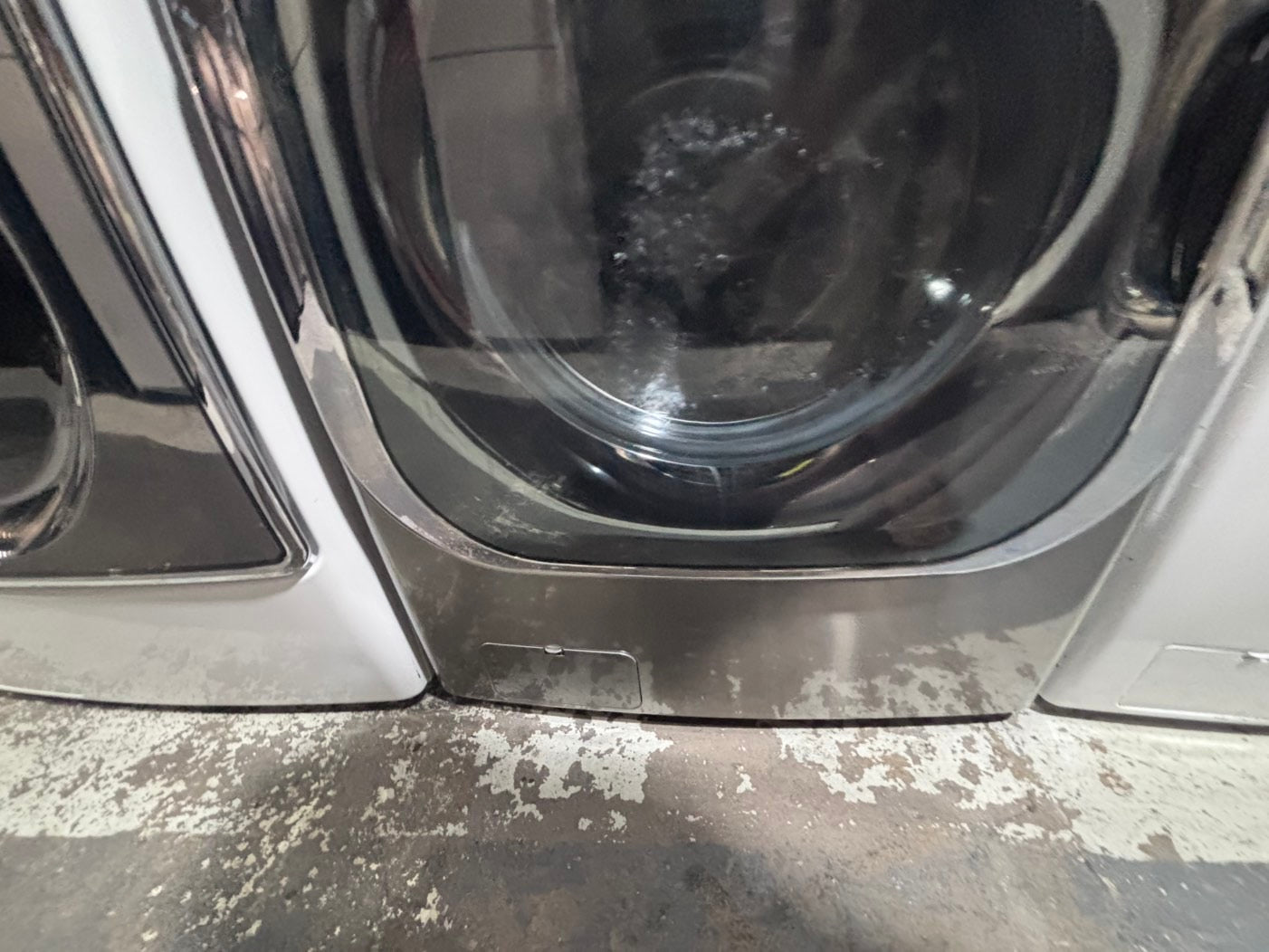 >*used great condition 29”refurbished LG steam washer & dryer mix & match set gas ⛽️ front load jumbo size stackable or side by side stainless steel drum 29" #WEA6G9B