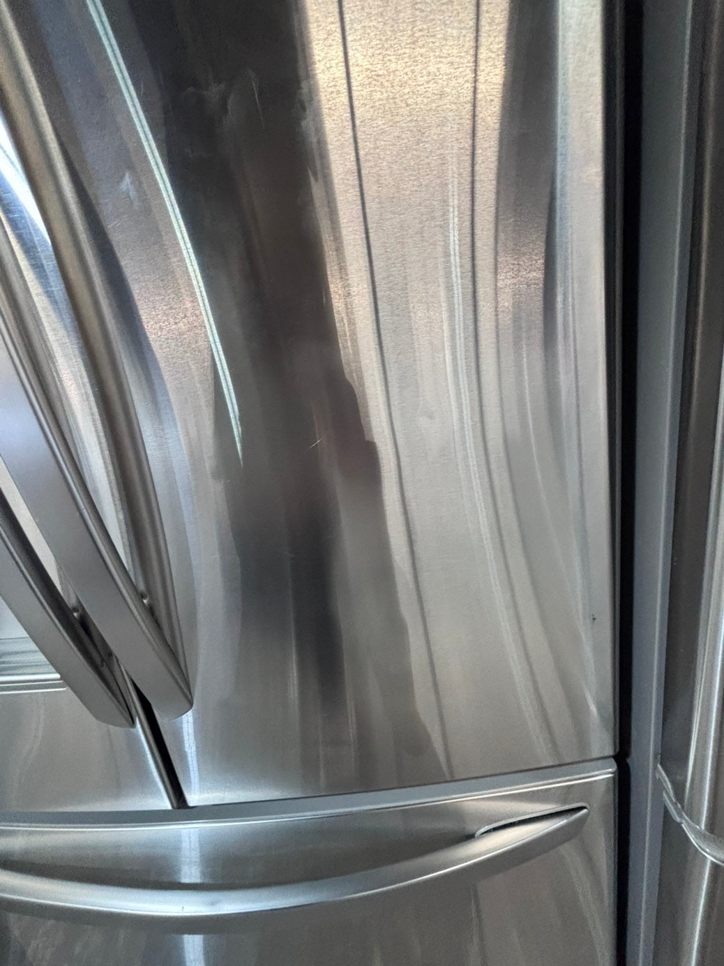>>special price 💥LG  French door Refrigerator counter depth stainless steel w/ ice water dispenser great condition 36" used-refurbished #KVVF14B