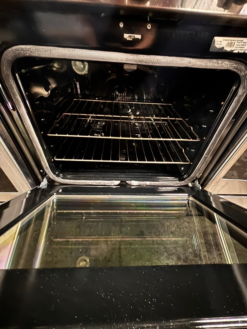 >GE Air-fry Gas range 5 burner convection oven bake ,broil Hi/Lo self clean in stainless steel used-Refurbished 30” #GSG66B