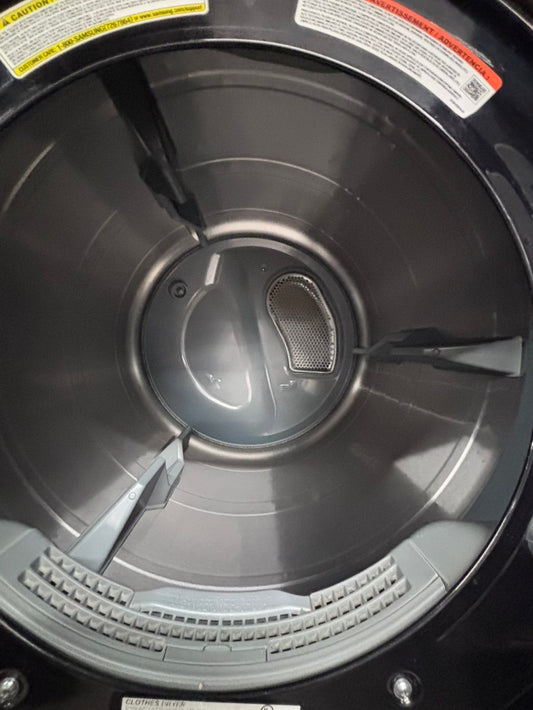 >samsung  front load washer 4.5 cu ft & dryer 7.5 cu ft set electric 220v front load stackable or side by side - sensor dry He in dark gray   #WDKS1B