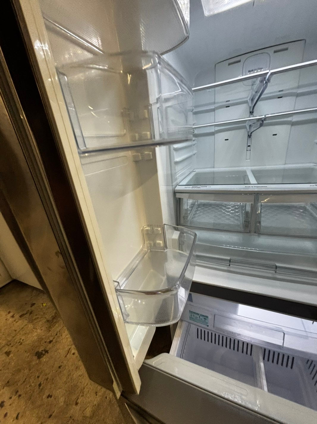 > LG 30” wide French Door Refrigerator in Stainless Steel with ice maker inside used-refurbished # RFD2BB
