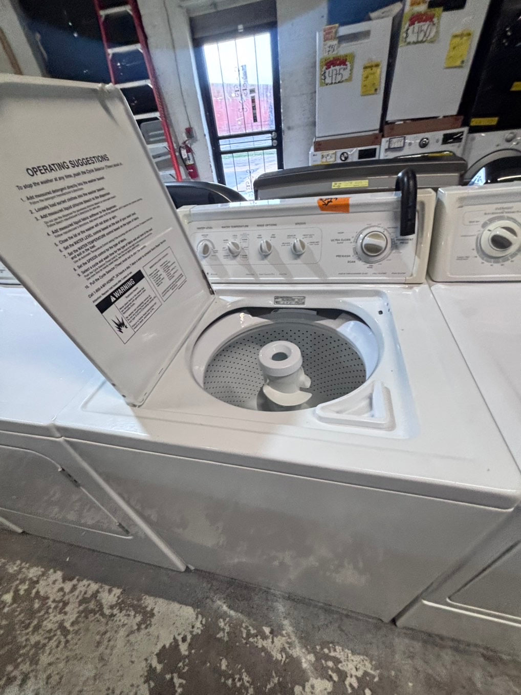 }sale 🔥🔥KENKORE  top load washer with agitator & electric dryer 220v  set   top load side by side working 💯  with warranty top load side by side #SKR62YB