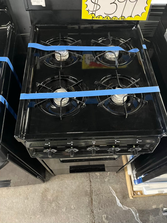 - Special size Brown gas range 4 burne broil in black 20 #GR9080B