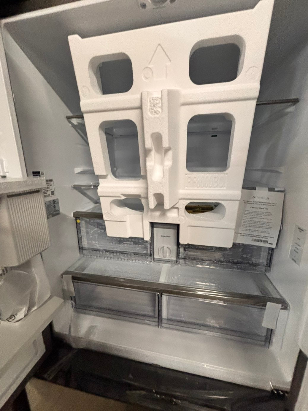 >special🎈new open box Mega Capacity Standard Depth 3-Door French Door Refrigerator in Stainless Steel 
#RSS334B 36” in
