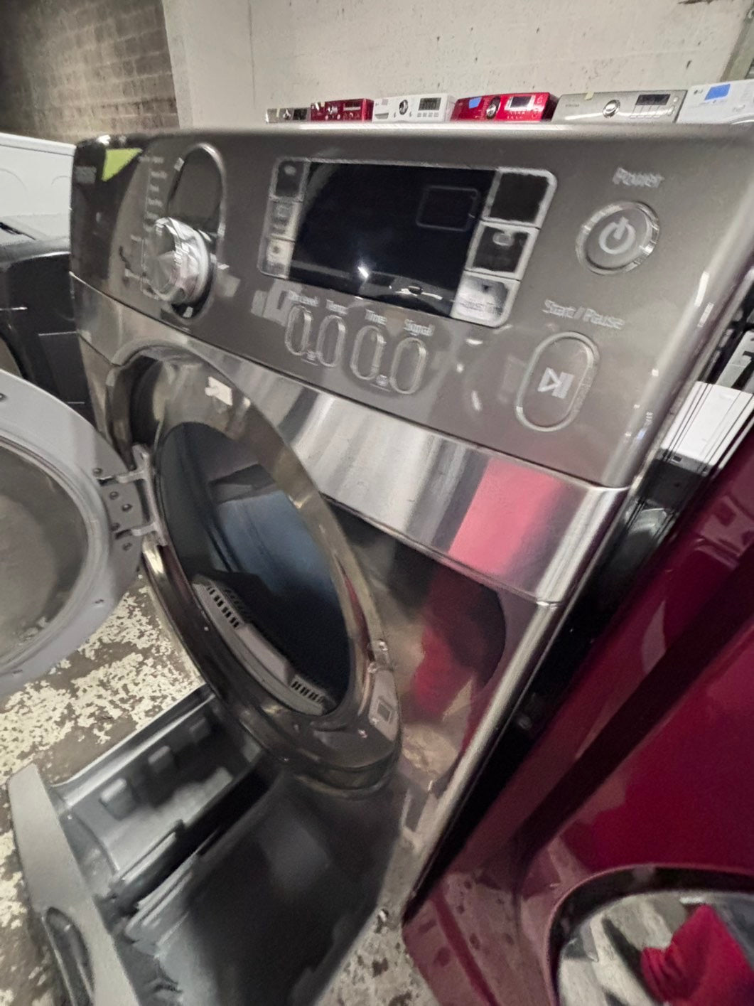 Special🔥Samsung GAS Dryer front load w/pedestal extra storage 27" in  used -Refurbished.  #GDSD3JL