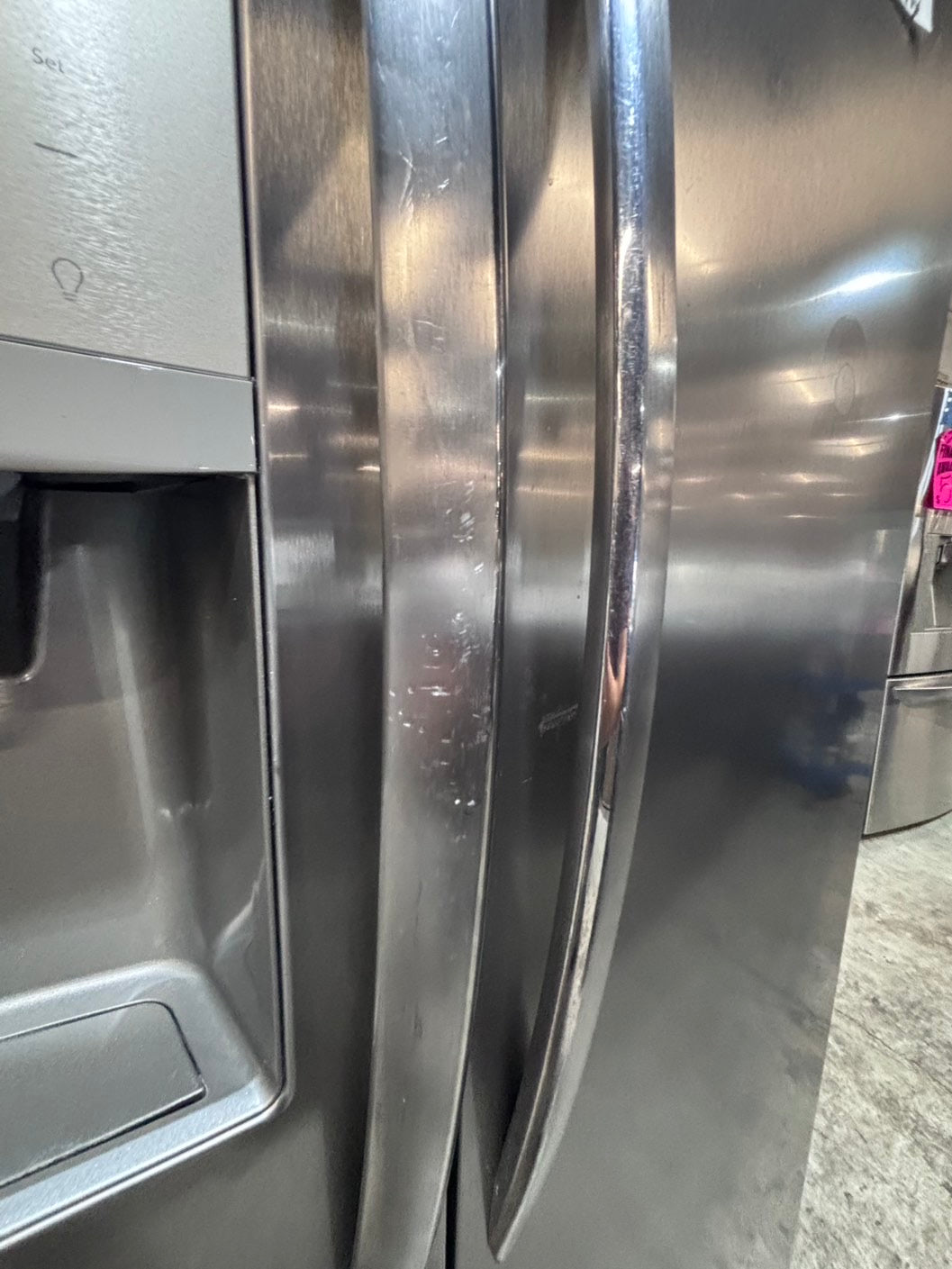 >*early July 4th sale🇺🇸36”frigidaire counter depth side by side door fridge  stainless steel w/ice water dispenser 36” #FRG24AAB