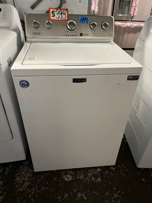 Maytag top load washing machine stainless steel drum W/agitator large capacity 4.5 cu ft 27" in #W759VB