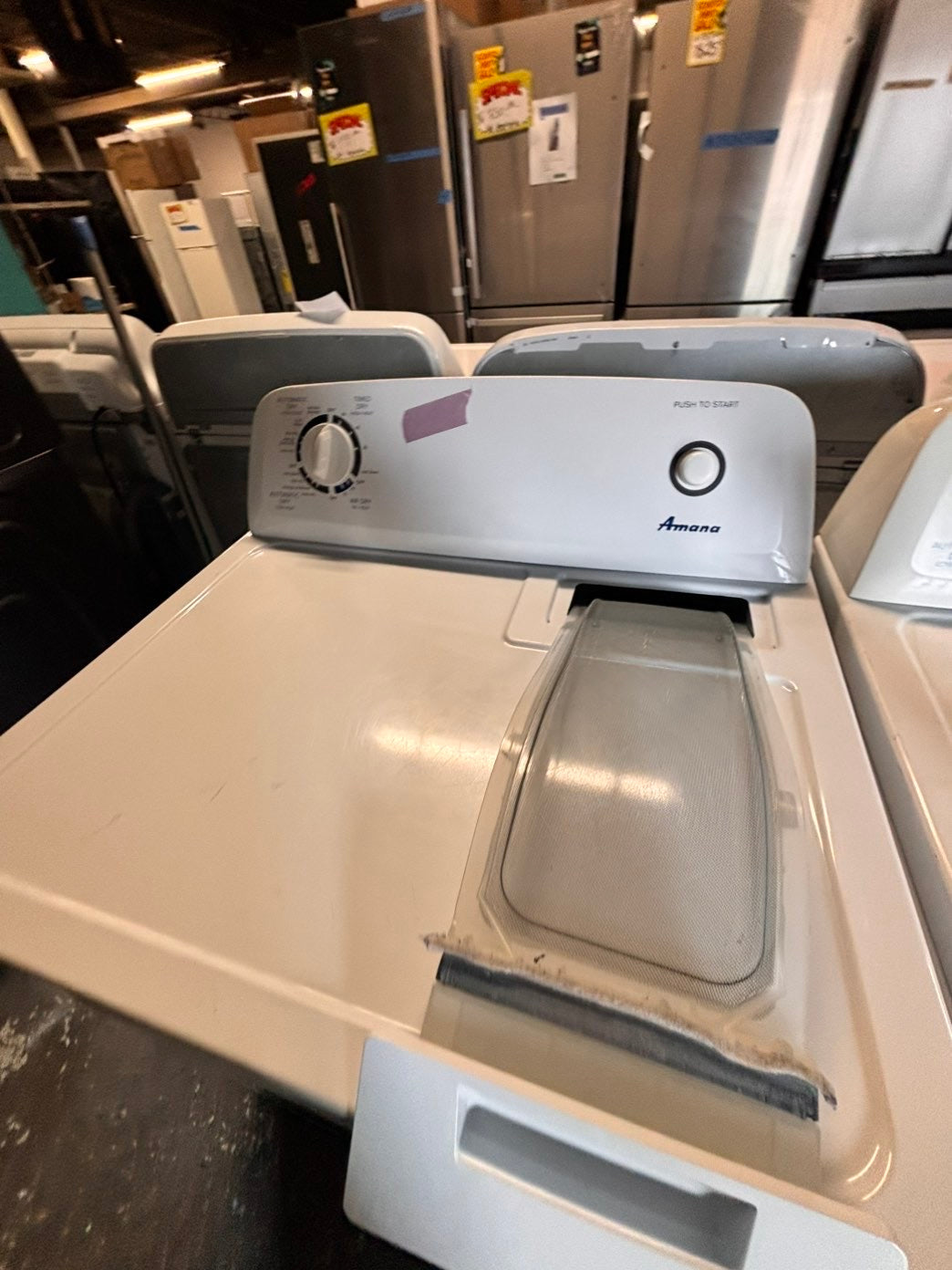 >Amana 29” large capacity electric dryer 220v side by side used-refurbished #AEDZ66B