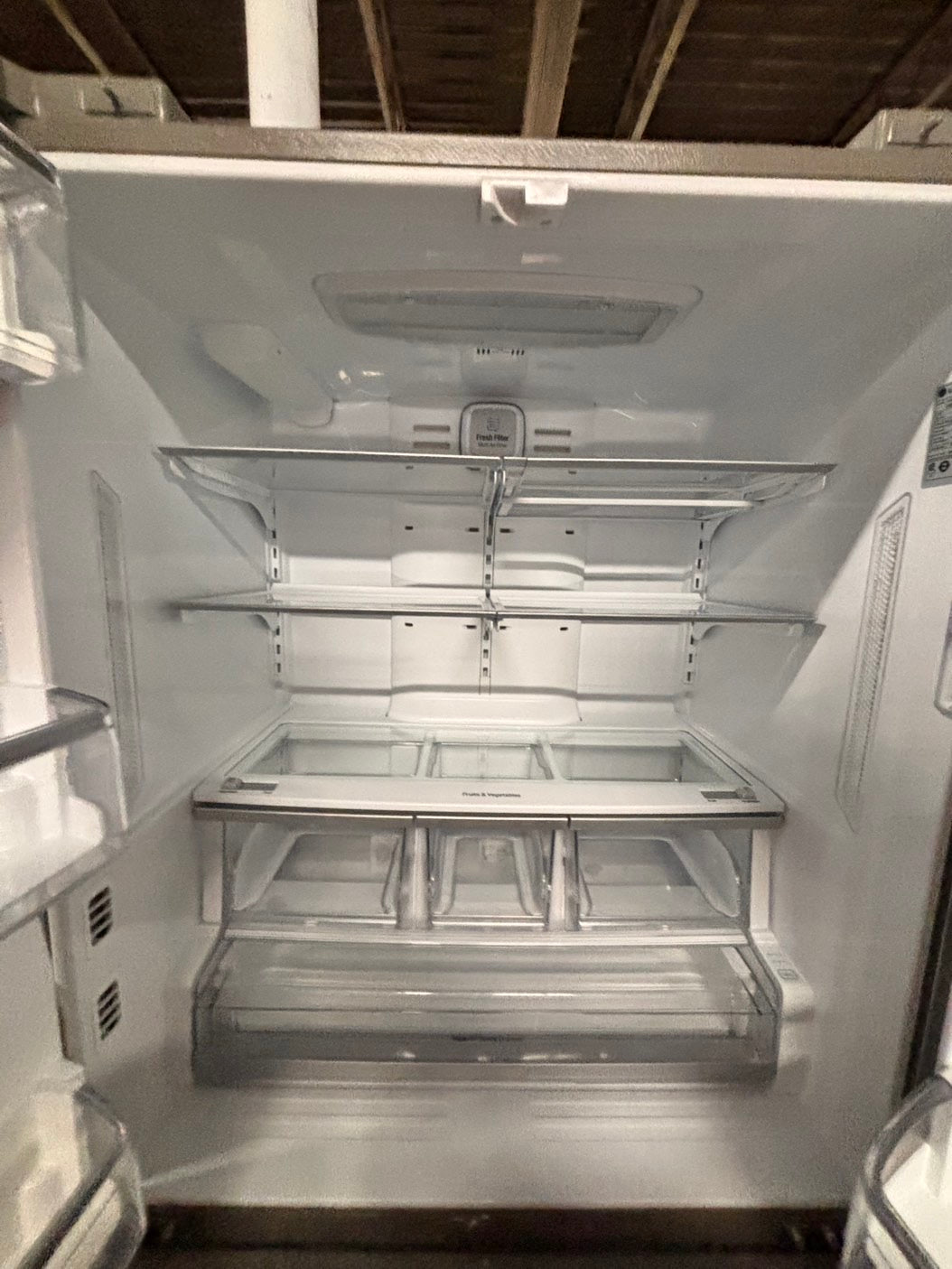 >sale🔥LG  French door Refrigerator counter depth stainless steel w/ ice water dispenser great condition 36" used-refurbished #KVAW24B