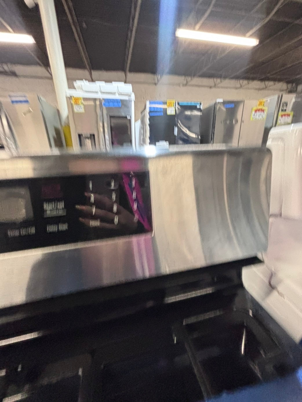 >>samsung Gas range 5 burner convection oven bake ,broil Hi/Lo self clean in stainless steel used-Refurbished 30” #SGX11SB
