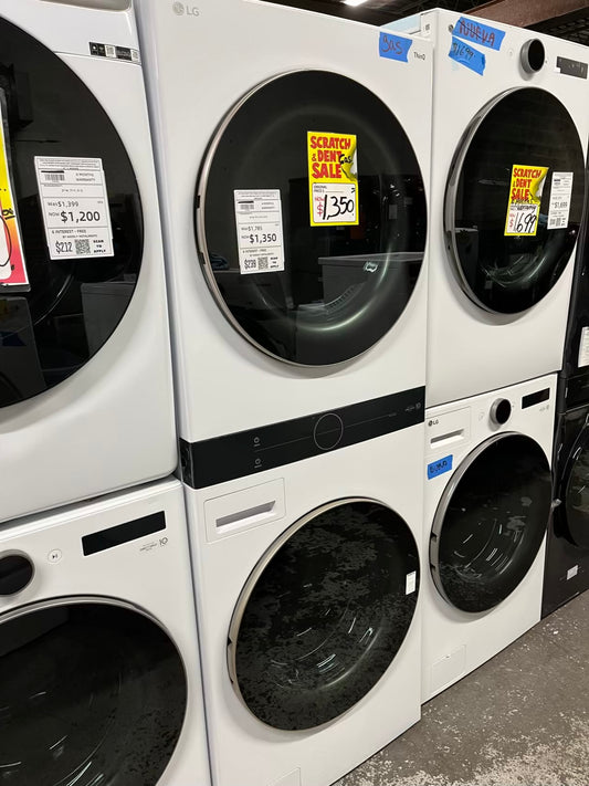 Open box 📦 | scratch & Dent LG ThinQ WashTower Single Unit Front Load Washer 4.5 Cubic Feet AND Gas Dryer 7.4 Cubic Feet 27" in #WD630FB-TR