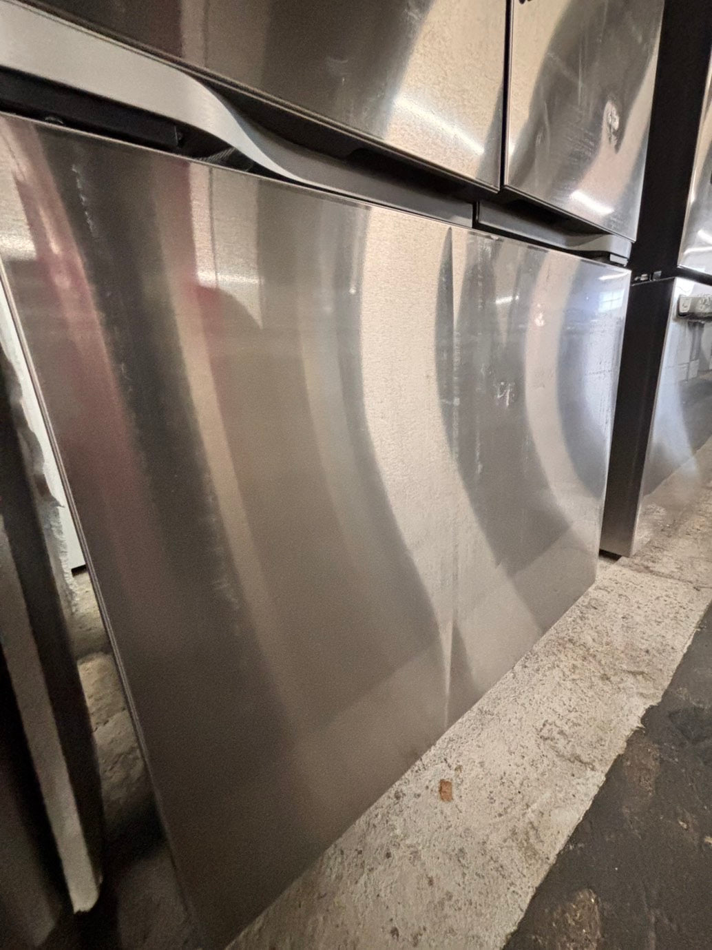 > LG Counter-Depth MAX 23.7 Cu. Ft. French Door Smart Refrigerator with Zero Clearance lf24z6530s with ice maker & water dispenser - Stainless Steel #RLG23C5B