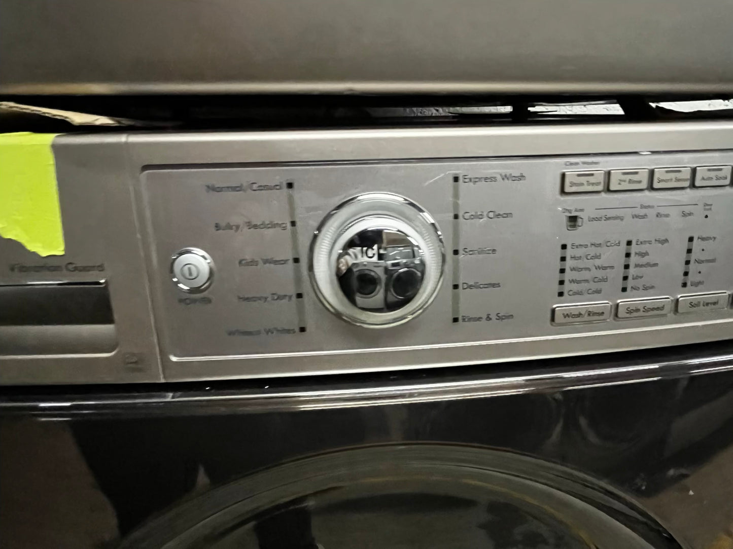 • Kenmore washer 4.5 cu ft & dryer 7.5 cu ft set electric 220v front load stackable or side by side - sensor dry He in champagne #WD9947PB