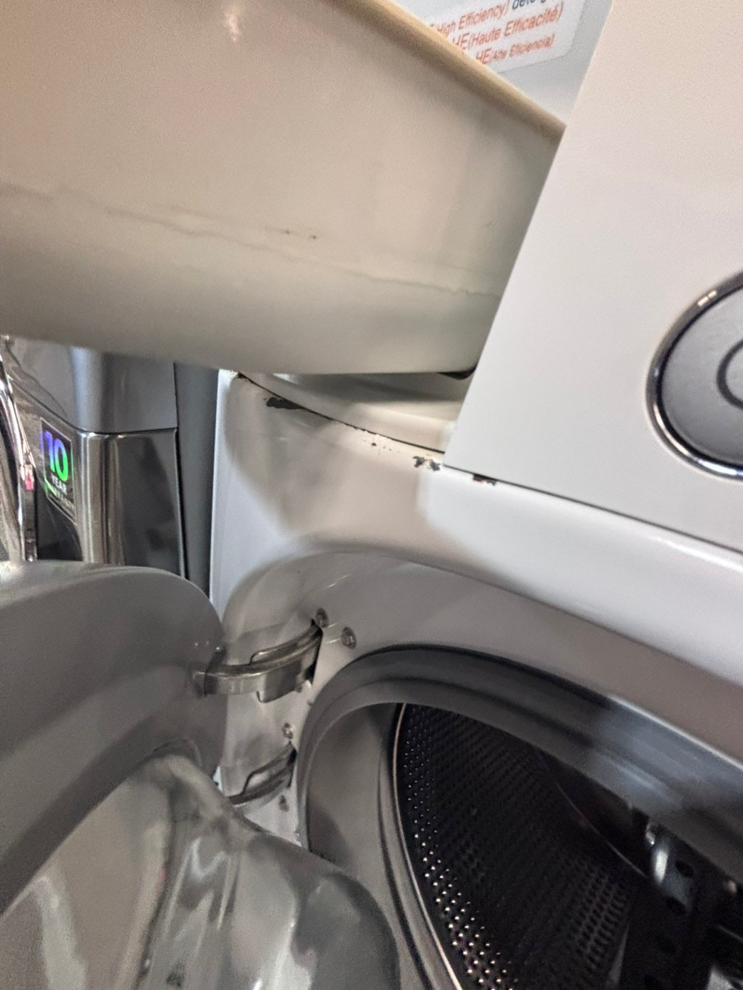 >* July 4th special 🇺🇸LG washer & dryer set electric 220v front load stackable or side by side - sensor dry in white  #WEDL99SET