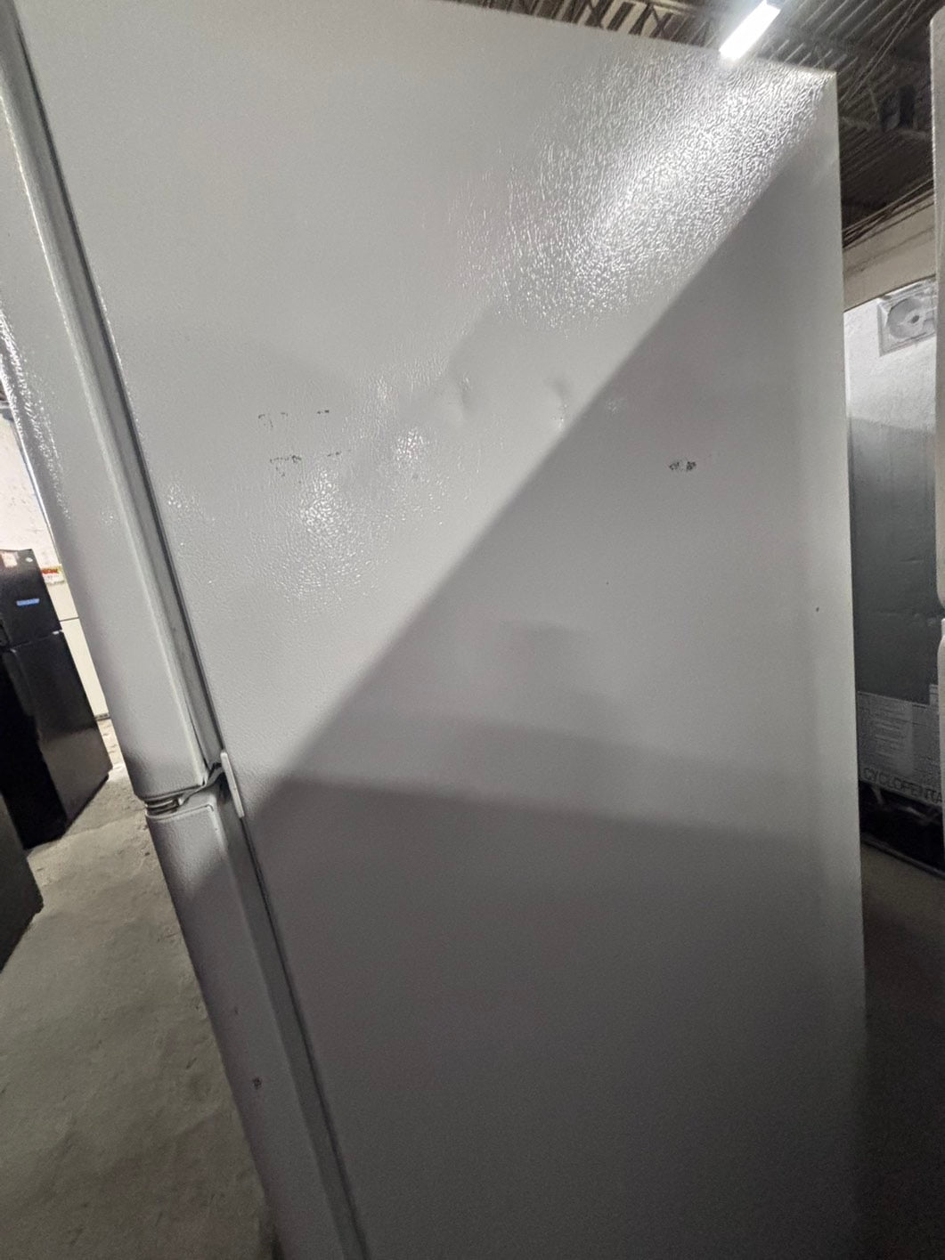 >GE 30” Top freezer fridge white  used-refurbished #RFN65B