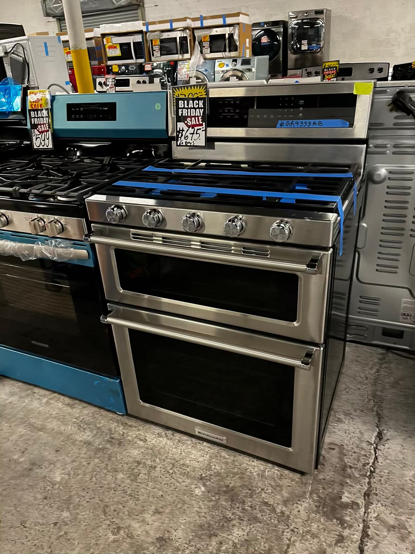 • 🍁 Thanksgiving Special  🦃  KitchenAid Gas range 5 burner convection bake broil self clean in stainless steel used-Refurbished 30” #GR9333AB