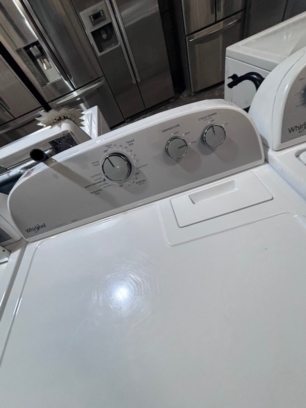>*whirlpool top load washer  & electric dryer 220v  set top load side by side #TLSWT1YB