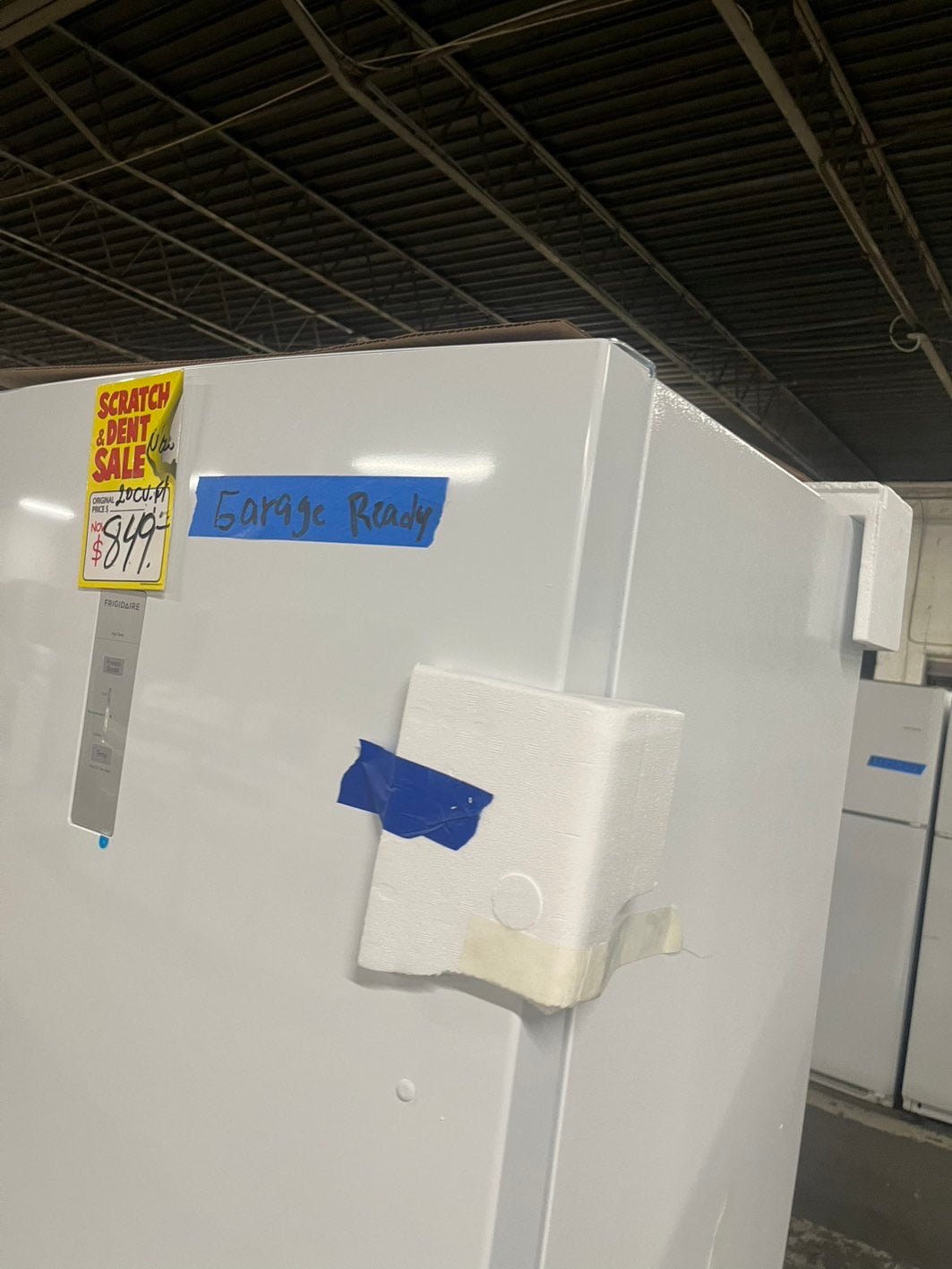Open box 📦 33 in. 20 cu. ft. Garage Ready Freezerless Refrigerator in White with Temperature Alarm and Auto-Close Door, ENERGY STAR #FZR20CB