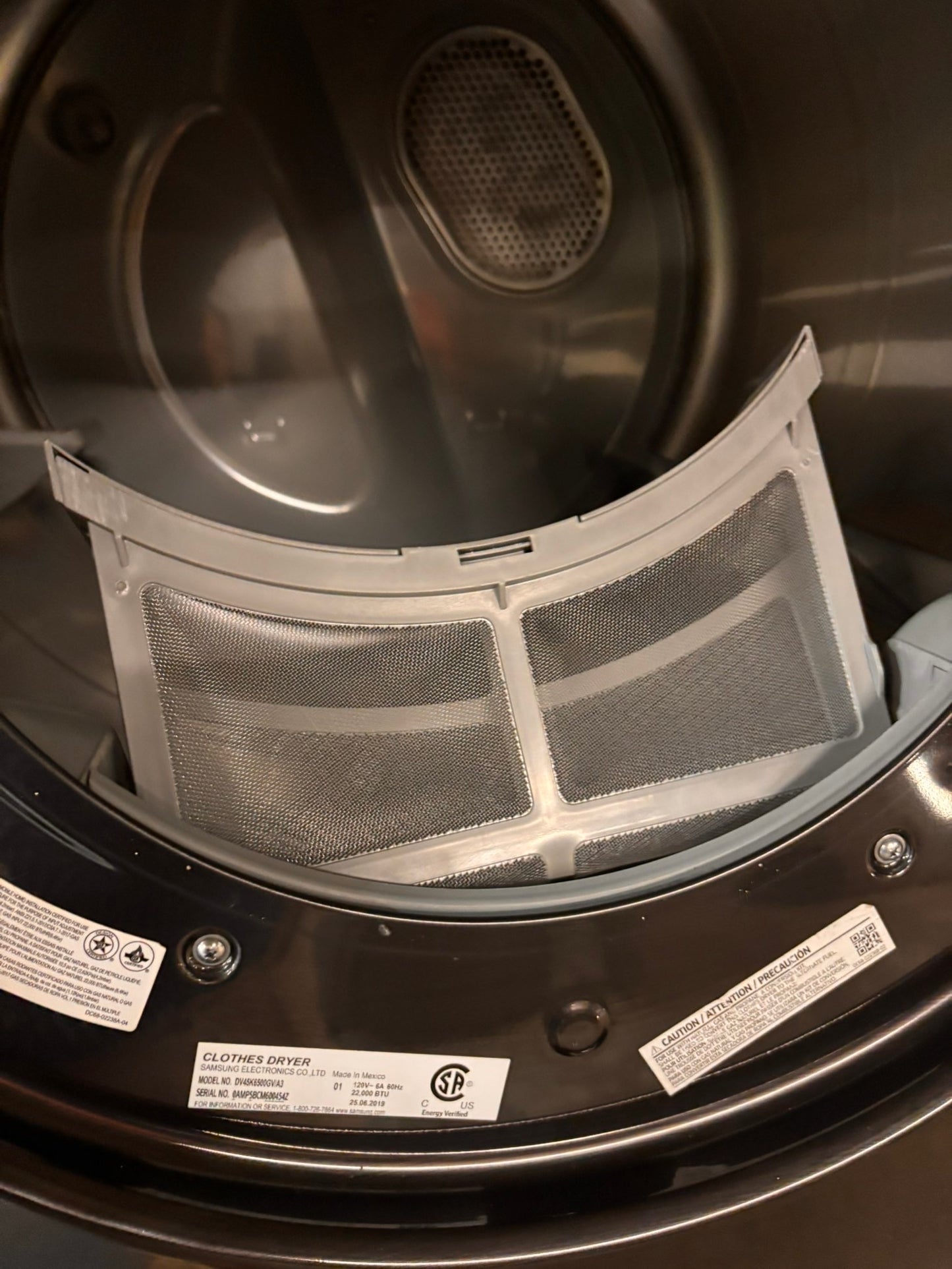 >*Mix & match Samsung dark gray  washer & gas dryer set front load stackable or side by side  27” in used Gas  -Refurbished #SGA23WBSET