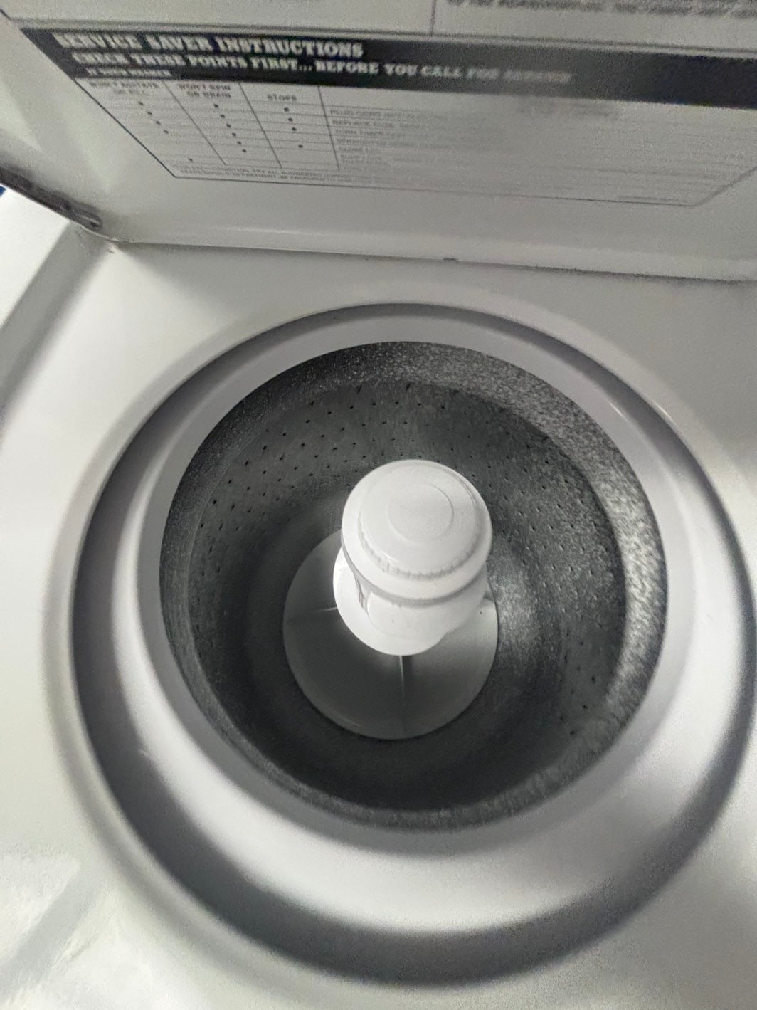 >Kenmore stacked laundry center Electric 220v washer & dryer set used -in white 24" #LC811L