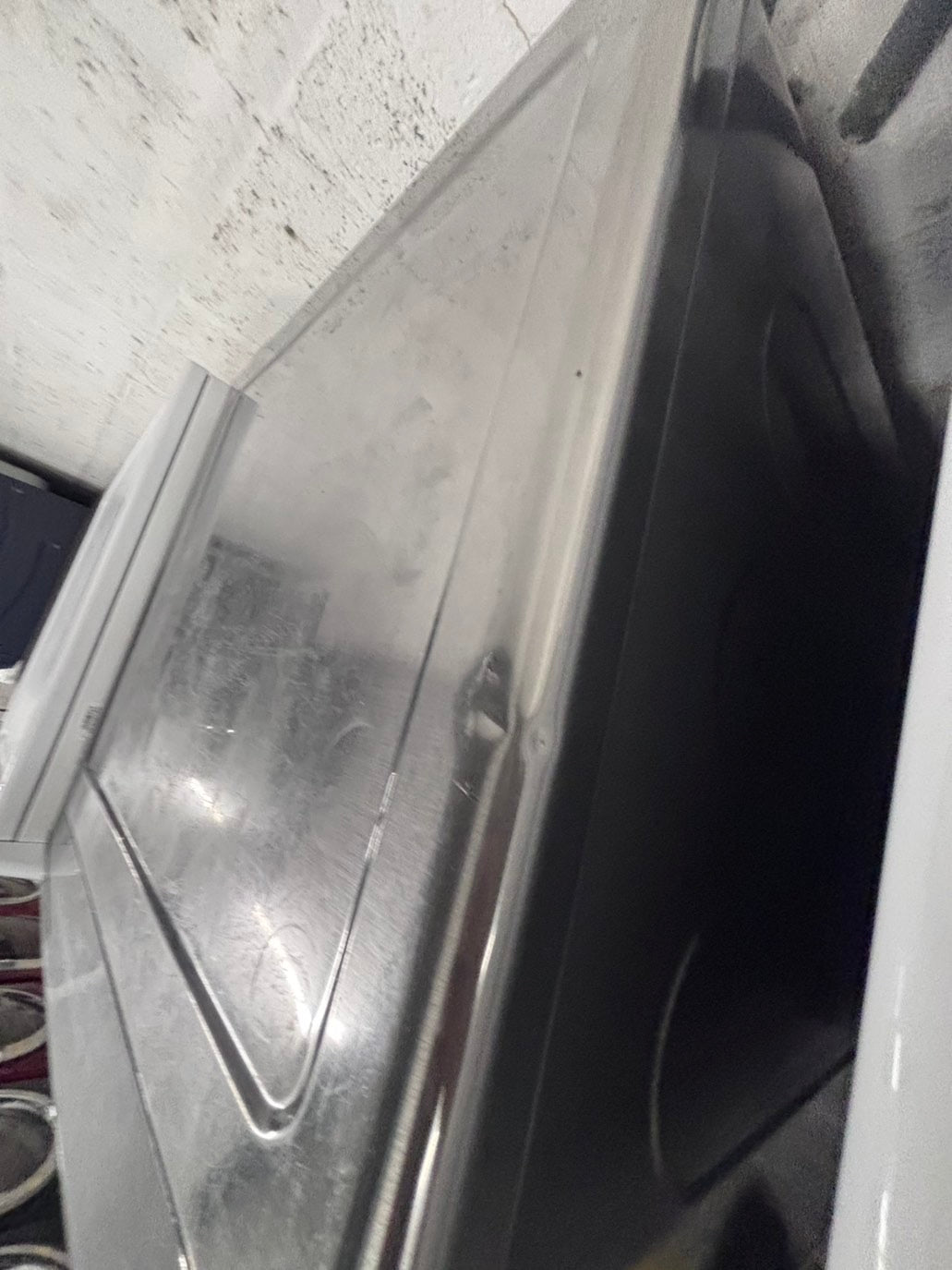 >*Samsung gray front load washer large capacity stackable or side by side  27” in used-Refurbished #SGEE3WB