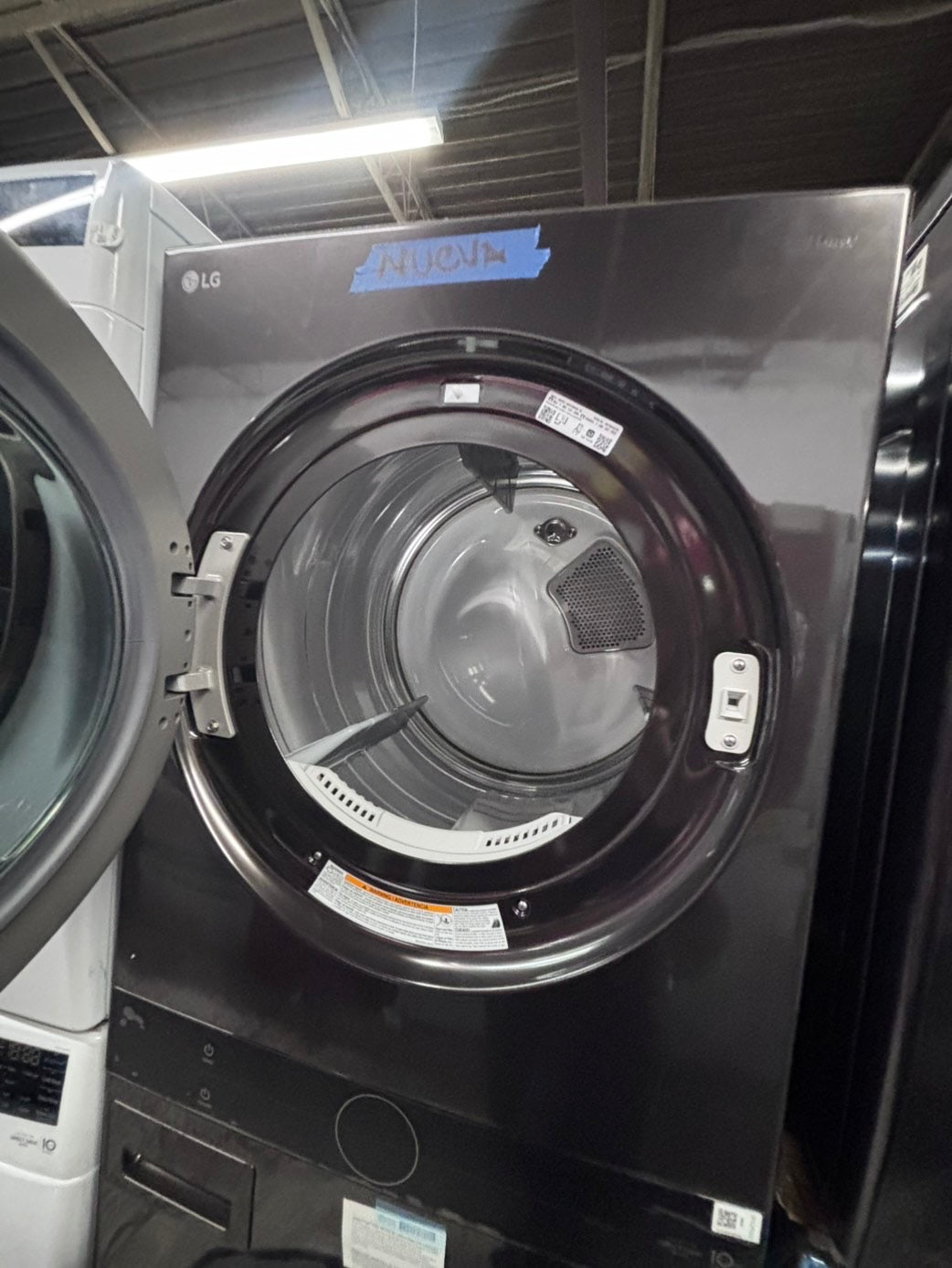 >*New Open Box 📦 LG  electric 27” wash-tower (washer & dryer) large capacity one unit staked GRAY #LGGWTWR27L