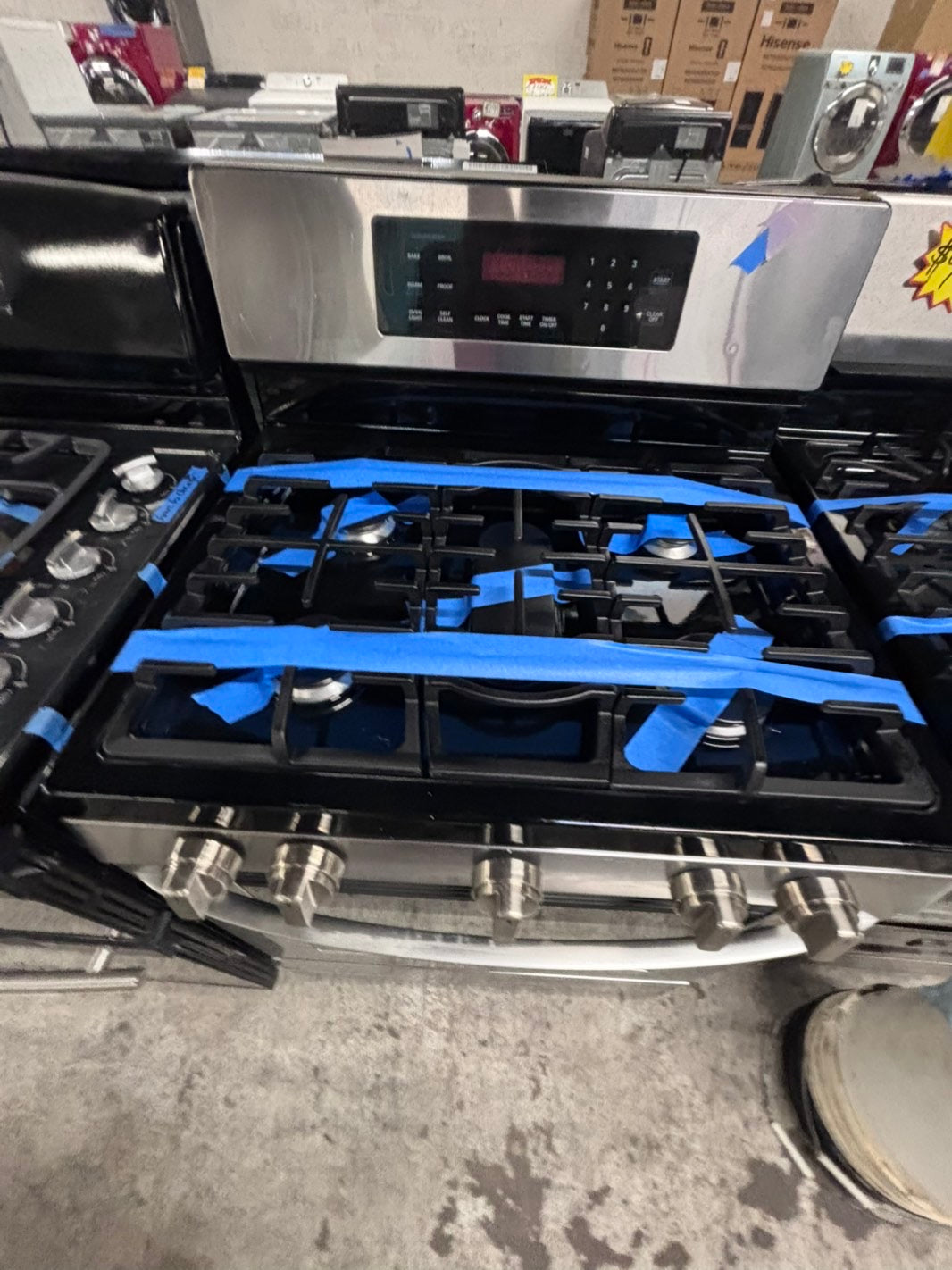 >LG convection oven Gas range 5 burner stainless steel bake broil  -used-Refurbished 30” #GR967B