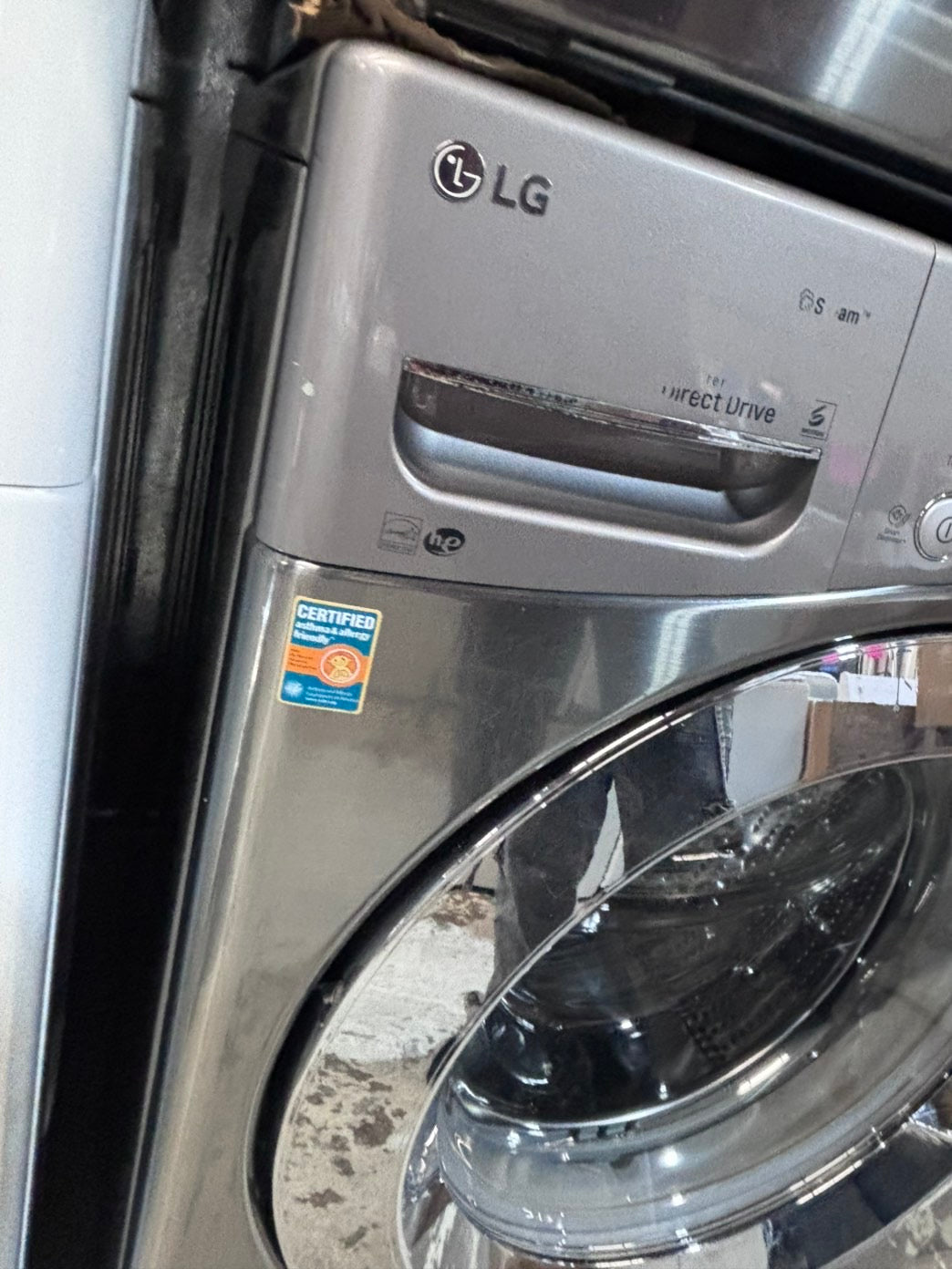 >*LG washer large capacity 4.5cu.ft front load stackable or side by side in gray #WEDS22BW