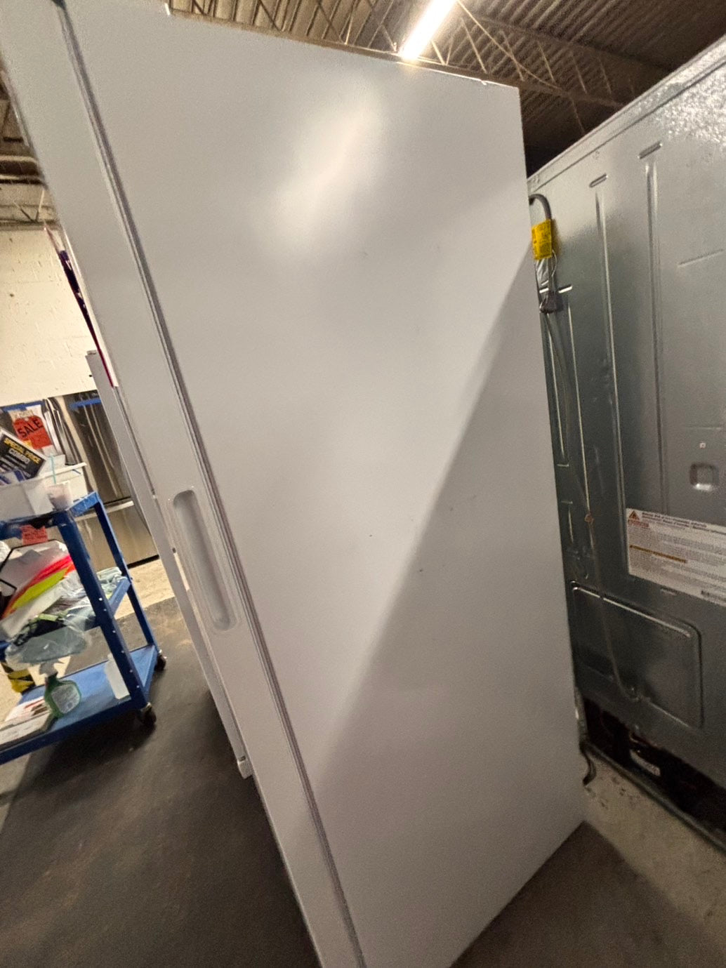 >Frigidaire up-right freezer white 16 cu.ft Refurbished-used #RF9ZXB