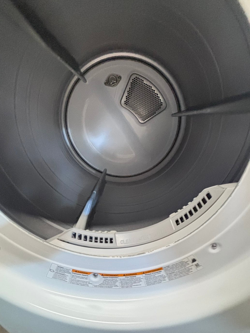 >*LG white Dryer electric 220v in front load w/pedestal extra storage stainless steel drum large capacity 27" refurbished #EGLY1XB