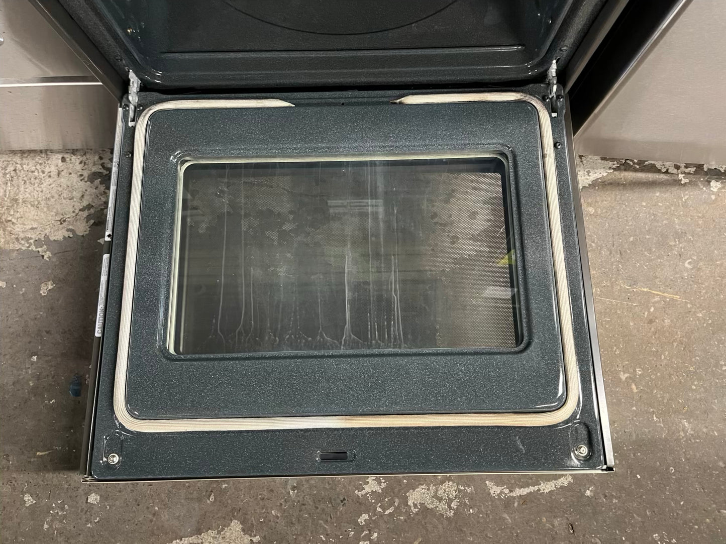 Special Offer | GE kitchen combo / Refrigerator counter depth 36” & Electric  range stainless steel - 2  appliances 
 #RF734VB  Refurbished