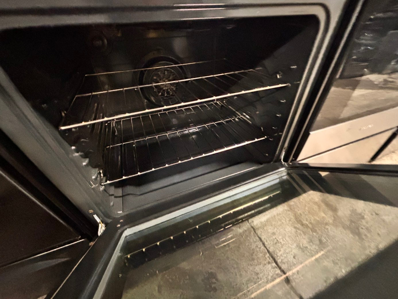 >🎈SALE🔥frigidaire Glass Top electric stove  bake /broil 5 burner convection oven,Self clean 30” stainless steel stove ,used-Refurbished   #EEF5ZAB
