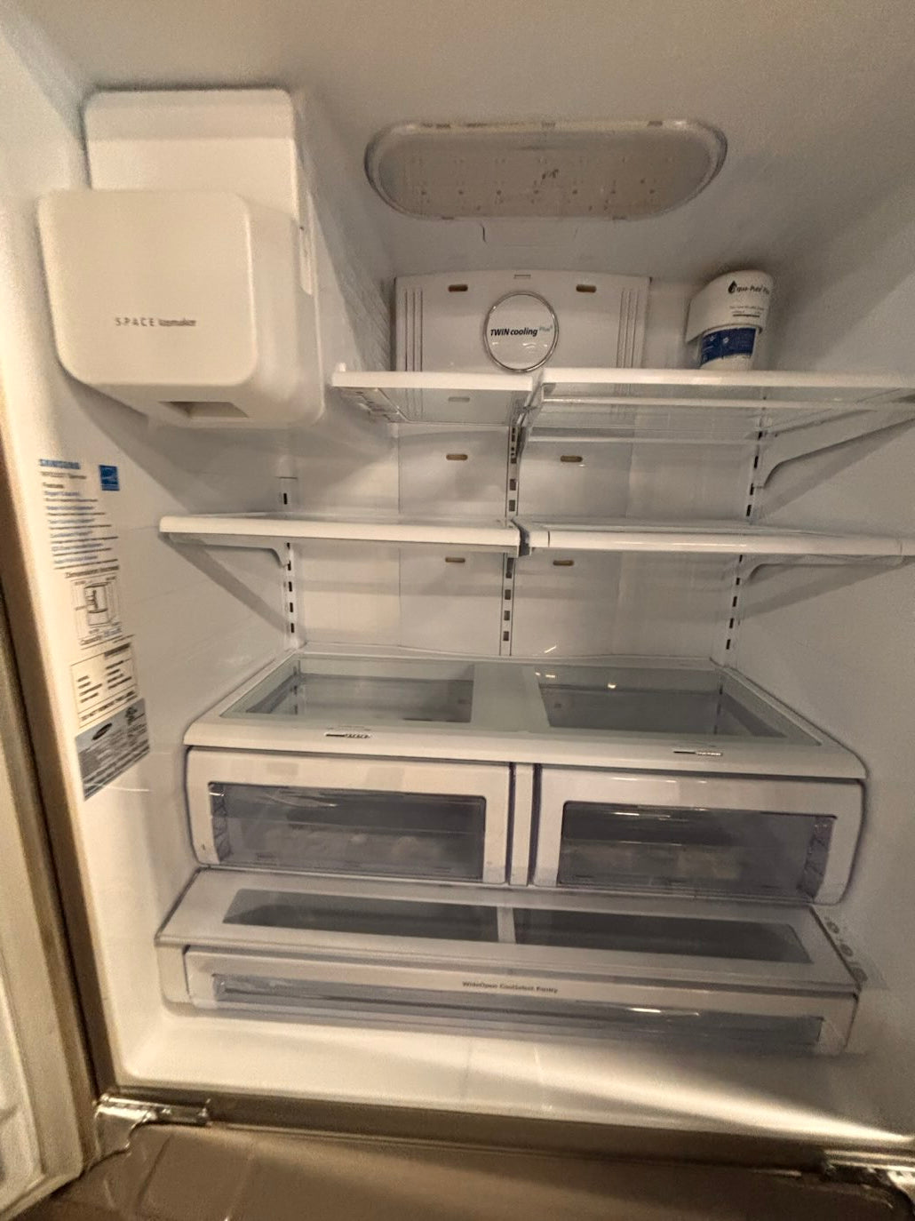 }} SPECIAL 🔥Samsung 36”x 68”1/2 H French door Refrigerator counter depth  24.1/2 depth , stainless steel w/ ice water dispenser , good  condition 36" used-refurbished #SJFDD24B