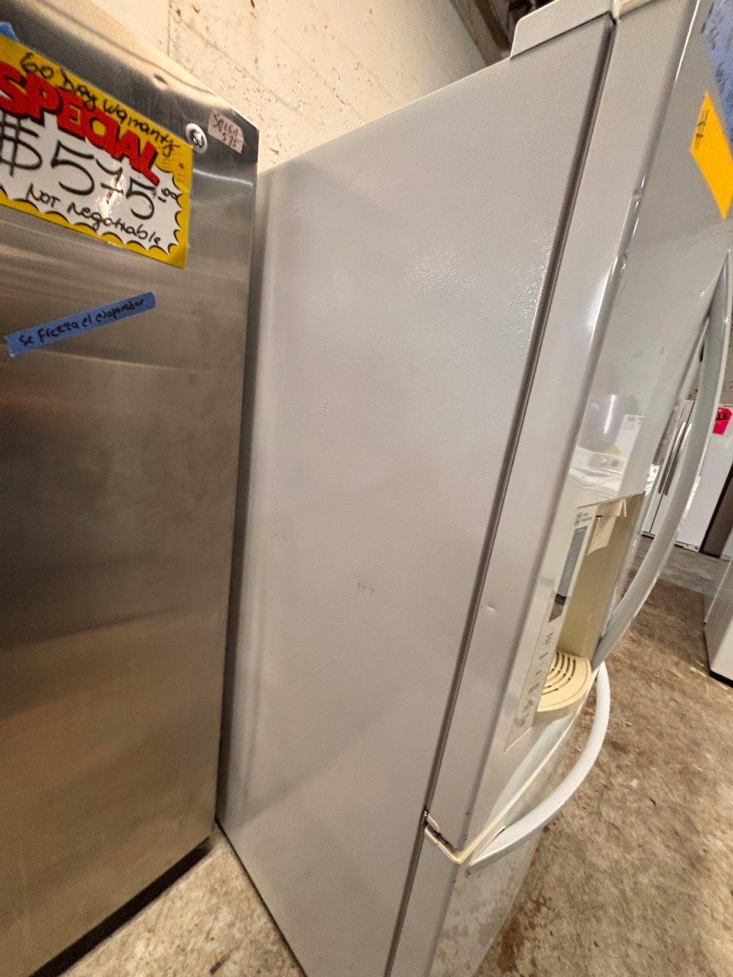 >* special🔥used-Refurbished LG 36”w x69h x 29 depth refrigerator stainless steel w/ice & water dispenser 36 “ #LGDS73B