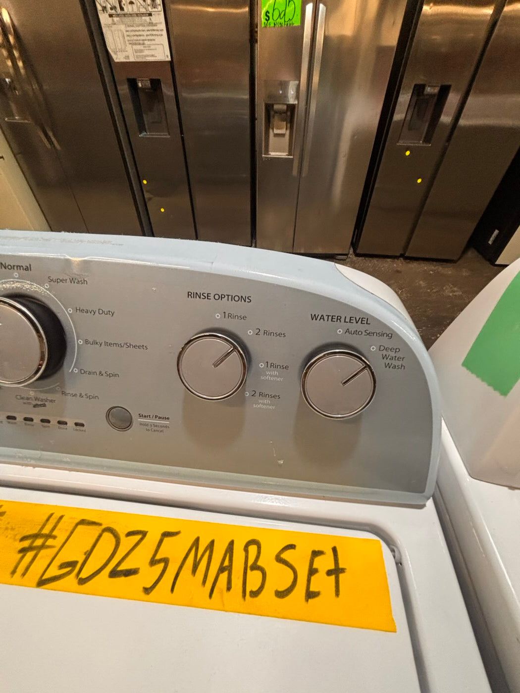 }}whirlpool top load washer with removable agitator large capacity & electric dryer 220v  set top load side by side used , refurbished working 💯  with warranty #TS741YB