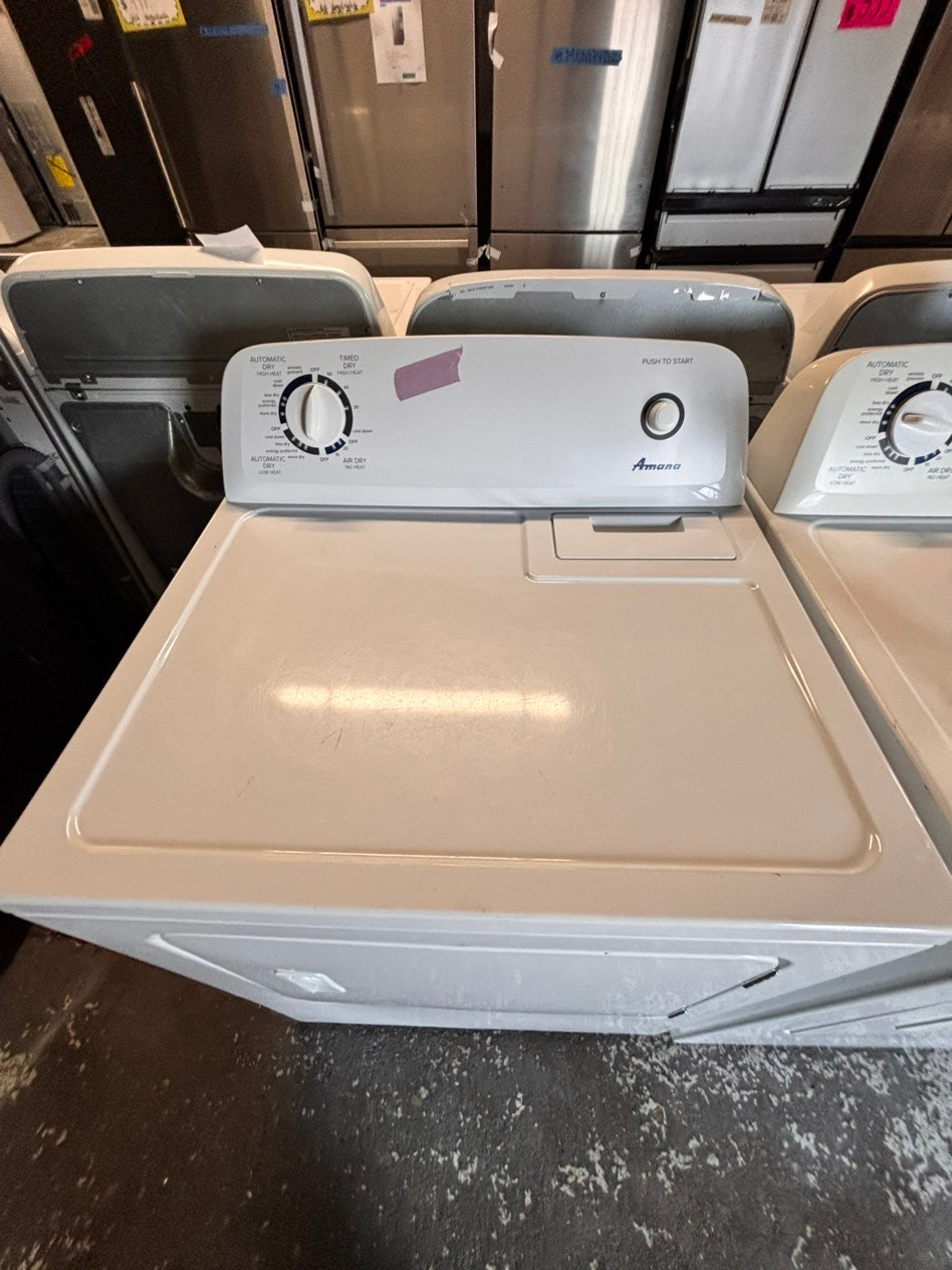 >Amana 29” large capacity electric dryer 220v side by side used-refurbished #AEDZ66B