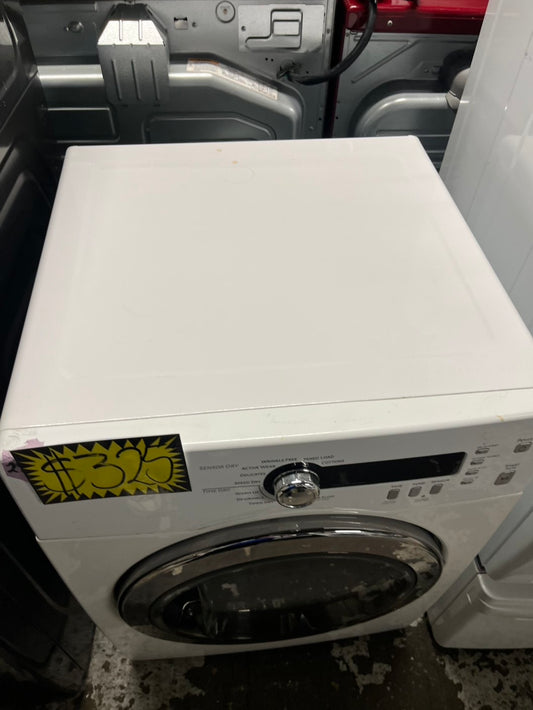 =24” Ge front load Electric Dryer 240 v  white  #24GE49B