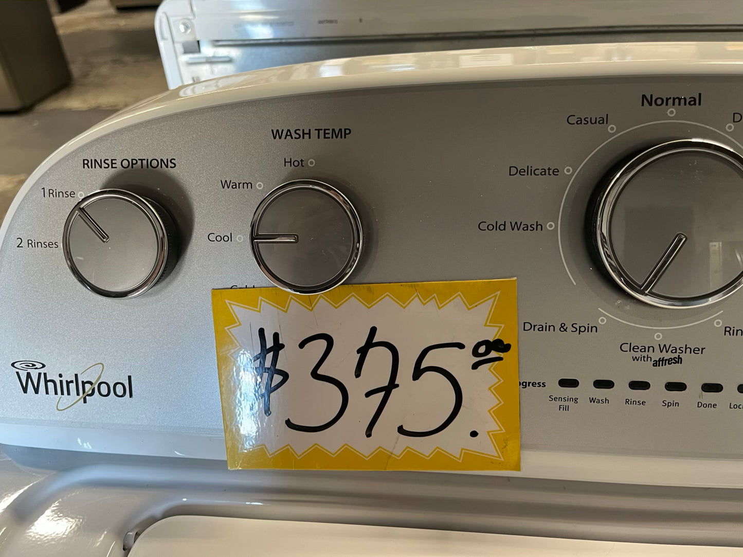 - Whirlpool 27 Top load washer white with/ agitator #W143MB