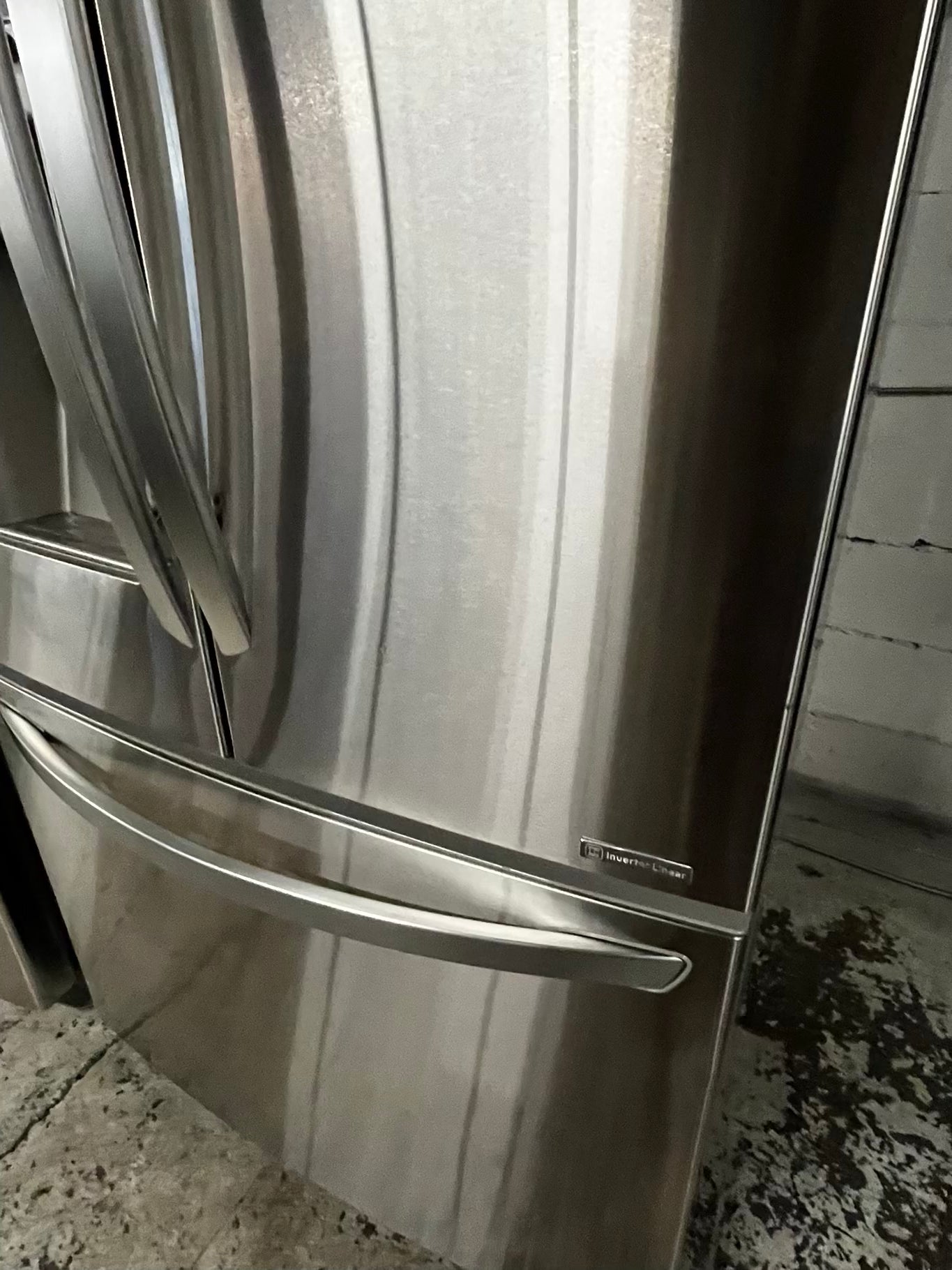 🎄 LG French door Refrigerator counter depth stainless steel w/ ice water dispenser 36" #RF79349B