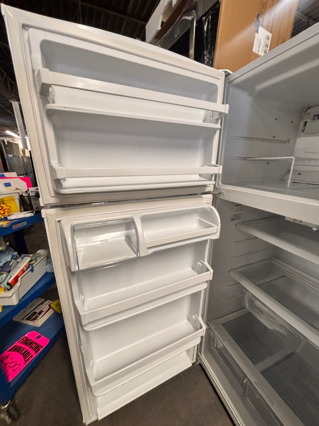 >kenmore 28”top freezer refrigerator stainless steel 28"   #RFWTT7B