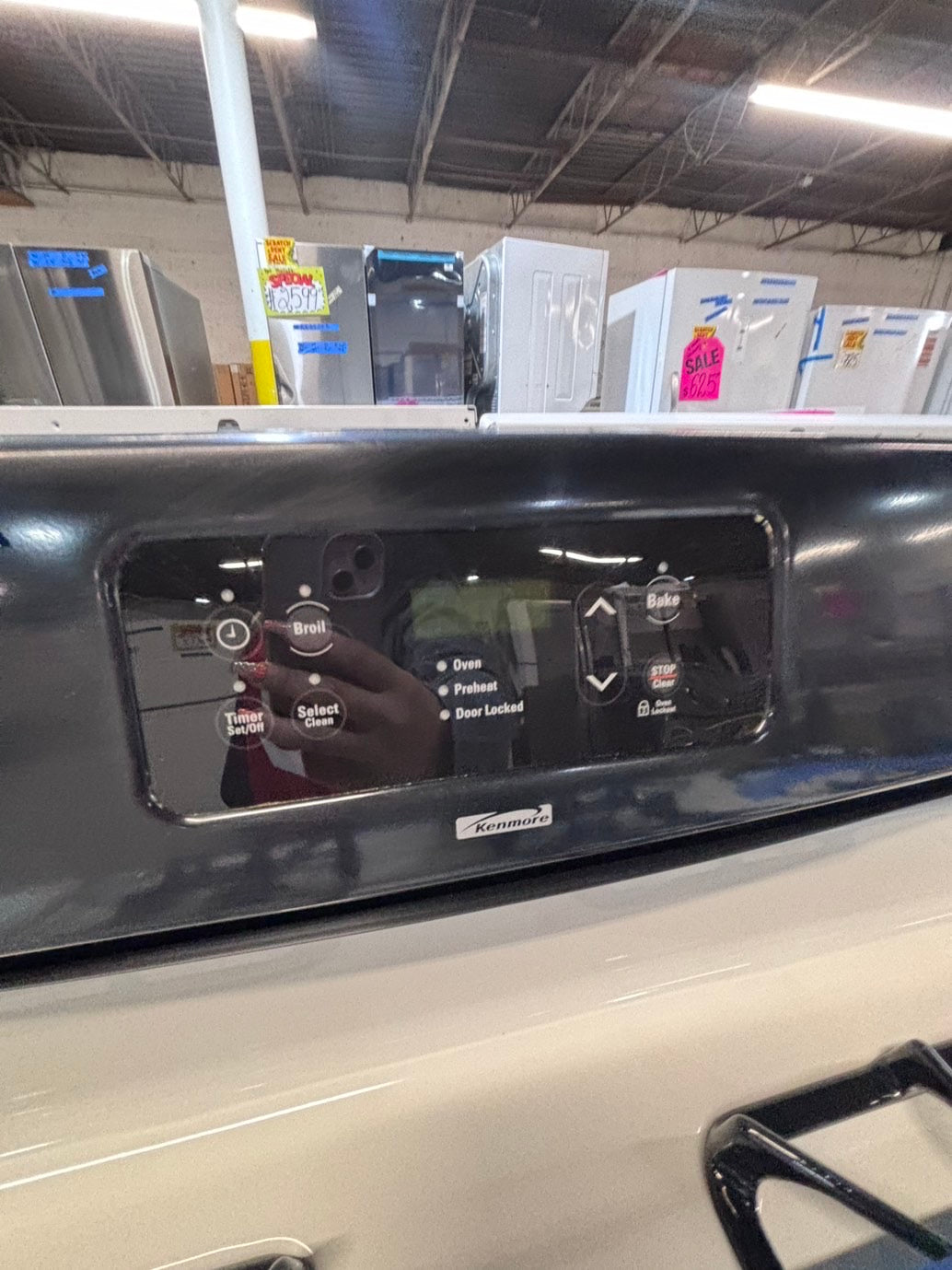 >special 🔥Kenmore Gas range 4 burner bake broil Hi/Lo self clean in off white & black used-Refurbished 30” #GHPZ4B