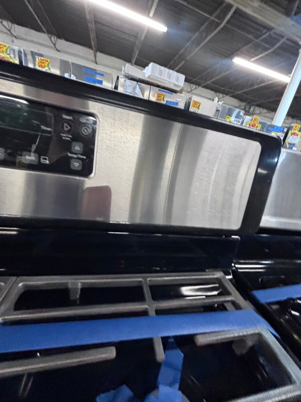 >*whirlpool Gas range 5 burner convection oven bake ,broil Hi/Lo self clean in stainless steel used-Refurbished 30” #SWW746B