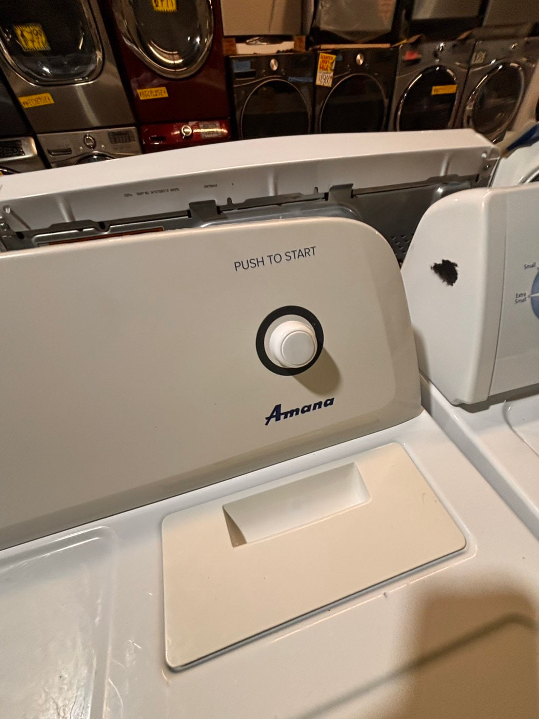 >*sale🔥Amana large capacity top load washer stainless steel drum & electric dryer 220v  set top load side by side #TAA2T1B