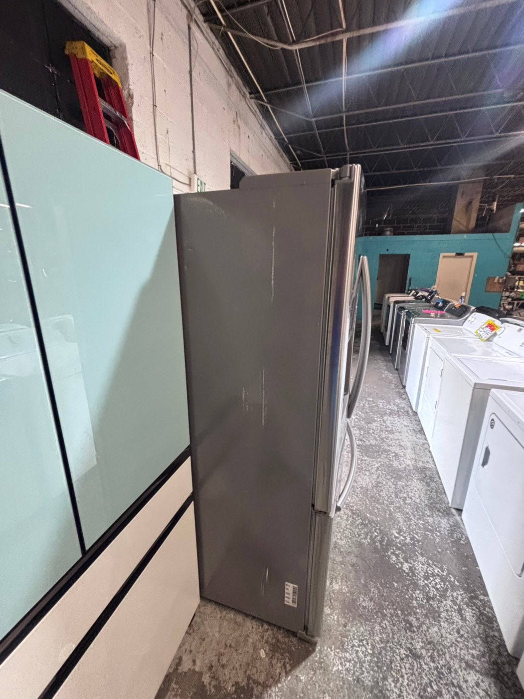 } SALE 🔥36”Samsung French doors  fridge  stainless steel ((ice maker & water doesn’t work) doesn’t affect on the others functions. #WFE15WB