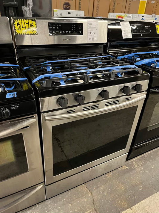 - Samsung Gas range 5 burner convection bake roast broil dehydrate self clean Refurbished 30" #GR219UB