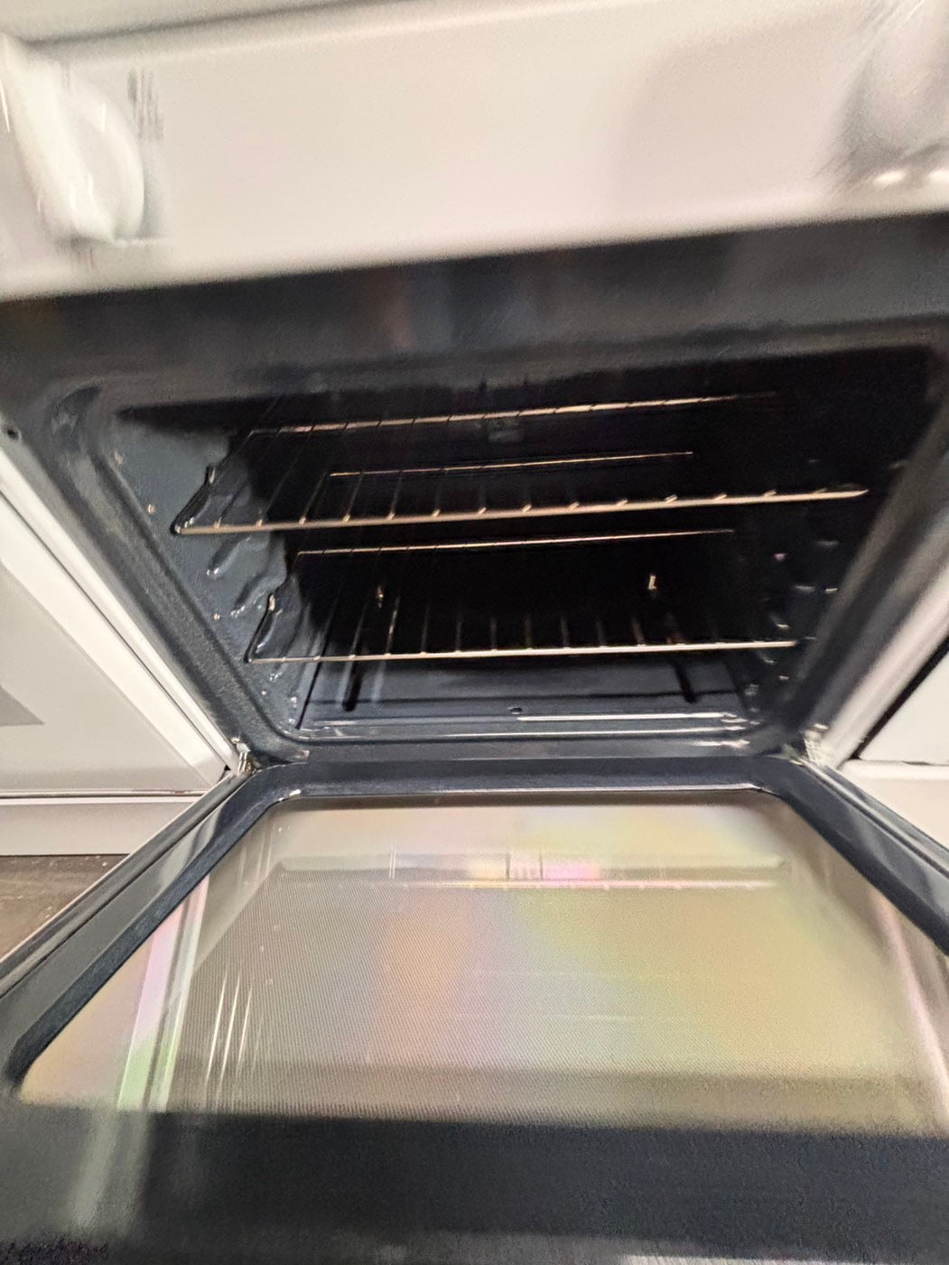 >GE Gas range 4 burner bake broil Hi/Lo self clean in white used-Refurbished 30” #GEA423B