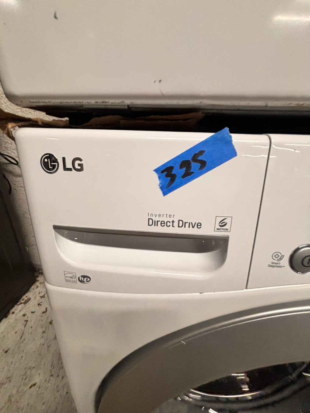 >sale🎈LG steam washer 4.5cu.ft white color stainless steel drum large capacity used-refurbished #WF447B