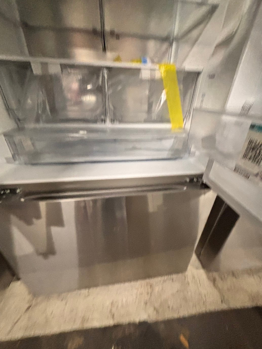 > LG Counter-Depth MAX 23.7 Cu. Ft. French Door Smart Refrigerator with Zero Clearance lf24z6530s with ice maker & water dispenser - Stainless Steel #RLG23C5B
