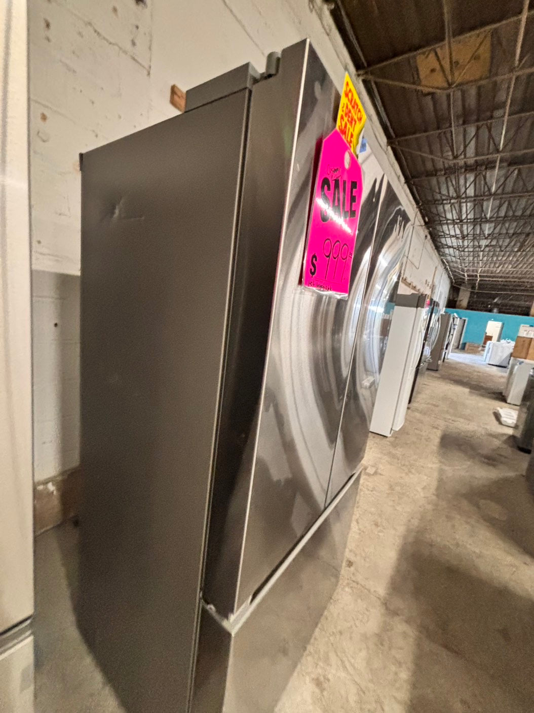 > LG new open box 📦 costumer return 27 cu. ft. SMART Counter Depth MAX French Door Refrigerator with Ice and Water inside ADA Comp in PrintProof Stainless Steel #RLIOAB